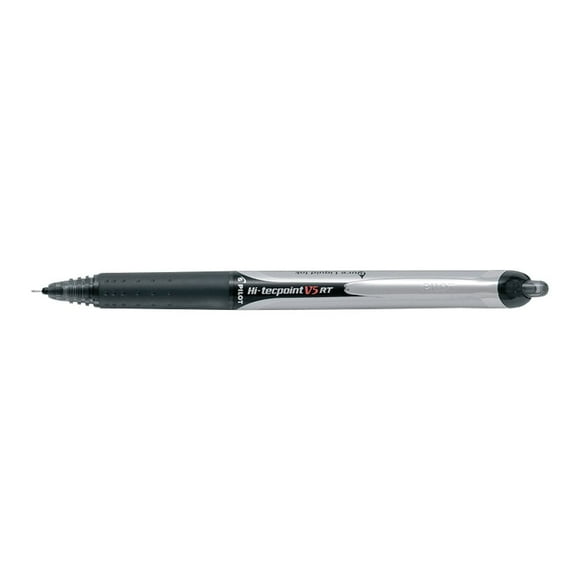 Pilot BXRT-V5-BK Hi-Tecpoint RT Retractable Rollerball Pens 0.5mm black - 1 Each