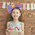 thumbnail image 4 of Deeceymbur Easter Headband with Glitter Bow Bunny Ears for Party Dress Up, 4 of 6
