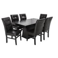 thumbnail image 1 of Comedor Veneto MOBILKRAFT 6 Sillas de Madera Base de Madera Estilo Contemporáneo Color Chocolate, 1 of 3