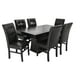 thumbnail image 1 of Comedor Veneto MOBILKRAFT 6 Sillas de Madera Base de Madera Estilo Contemporáneo Color Chocolate, 1 of 3