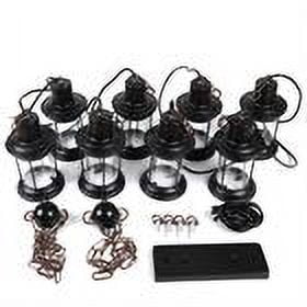 DENEST 8 Lights Rustic Country Chandelier Wood Fixture Pendant Industrial Cafe Bar 110V
