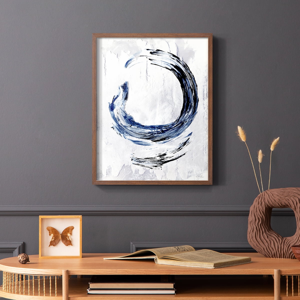 Moonglade I in Brown Solid Wood 11 x 14 Framed Print