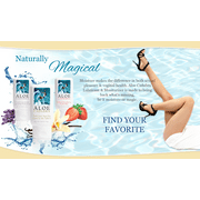Best Natural Personal Lubricant & Moisturizer, Assorted Water Based Lube Travel Bundle for Her, Him, Couples: 1 each - Strawberry Flavored, Vanilla Flavored, French Lavender Scented by Aloe Cadabra