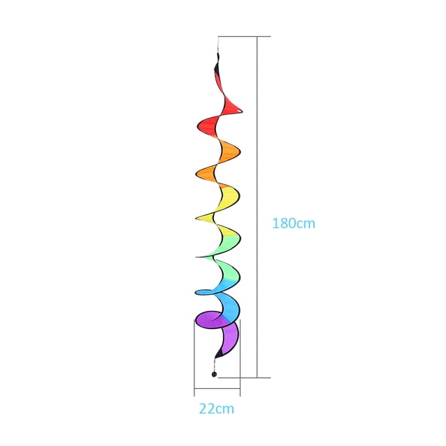 Spiral Windmill Hanging Wind Spinners, Wind Spinners Colorful Windmill, PVC For Garden Tent