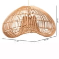 thumbnail image 3 of bali & pari Hansa Rattan Pendant Lampshade - Ceiling Light Cover, 3 of 3