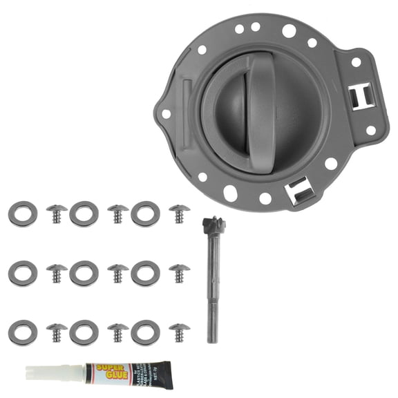TRQ Door Handle & Bezel Repair Kit Gray LH for 06-10 Commander DHA65230