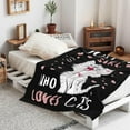 thumbnail image 6 of Cat Blanket Gifts for Women Cat Gifts for Cat Lovers Soft Flannel Kawaii Cat Throw Blanket for Kids Adults 80"x60", 6 of 6