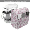 thumbnail image 2 of Unicorn Stand Mixer Cover, Magic Horses with Butterflies Birds Clouds Hearts on Polka Dots Myth, Kitchen Appliance Organizer Bag Cover with Pockets, 5 Quarts, Pale Pink White, by Ambesonne, 2 of 4