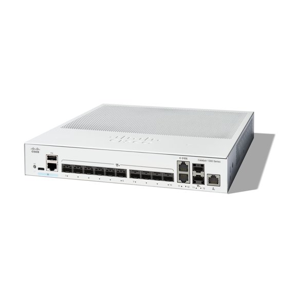 Cisco Catalyst 1300-12XS - Switch - L3 - smart - 12 x 10GBase-X + 2 x combo 10 Gigabit SFP+/RJ-45 - rack-mountable