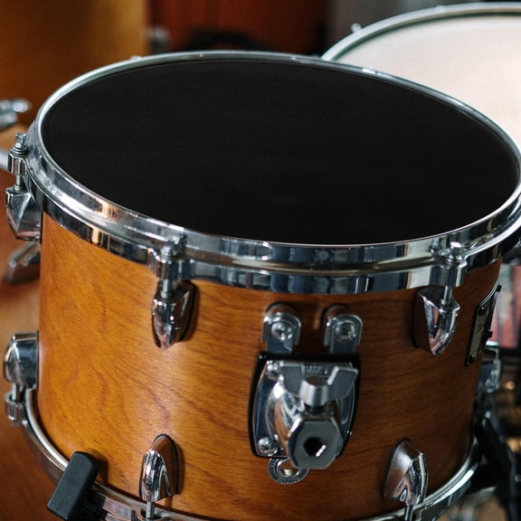 ifundom Black Drum Muffler with Rubber and Cloth, Easy to Install, Noise Reduction for Drum Sets and Practice