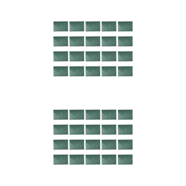Billuyoard Sobres de papel de 50 piezas: sobres de papel Kraft clásicos y elegantes, duraderos y resistentes, para bodas, verde negruzco, 155 * verde negruzco 155*105mm (M) 2Conjunto