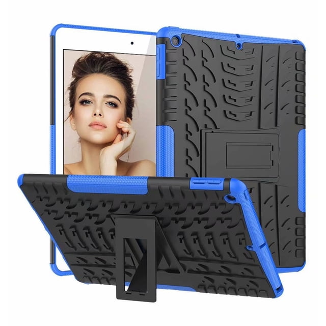 Slim Heavy Duty Shockproof Rugged Drop Protection Cover Built-in Stand for New Apple iPad 10.2-inch 2019 Release