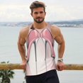 thumbnail image 6 of Fuzoiu High Heel Shoes Butterfly Print Men's Workout Tank Tops,Sleeveless Gym Shirt Quick Dry,Fitness Bodybuilding T-Shirt,Muscle Athletic Workout Tee-4X-Large, 6 of 7