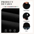 thumbnail image 6 of Asklazy Women's Turtleneck Sweater Long Sleeve Cozy Warm Casual Lightweight Soft Pullover Jumper Tops,US Size,Black,M, 6 of 9