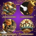 thumbnail image 4 of Golden Theme Happy New Year Banner Shiny Stars 2026 New Year Display Blue Ribbon Crown Decor New Year Backdrop for New Year Party 2026 Celebration Indoor Decoration, 4 of 9