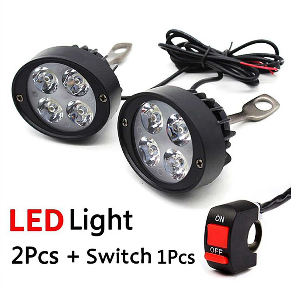 2Pcs Motorcycle handlebar LED spotlight headlight driving light fog lamp PSN 