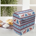 thumbnail image 3 of Christmas Stand Mixer Cover, Traditional Folkloric Knit Style Image Holiday Seasonal Design Celebration Theme, Kitchen Appliance Organizer Bag Cover with Pockets, 5 Quarts, Red Blue, by Ambesonne, 3 of 4