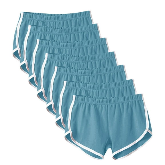StSilkitty 7 Pack Summer Athletic Shorts for Women High Waist Stretch Sweat Shorts Yoga Biker Running Workout Shorts