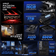 thumbnail image 3 of PC Gamer IA Xtreme PC Gaming AMD Radeon RX 9060 Ryzen 7 5700 16GB SSD 1TB Sistema Liquido WIFI Venom-Spider Productividad Versátil Acelerada con IA, 3 of 6