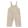 thumbnail image 2 of Baby Boy Girl Corduroy Overalls Suspender Bib Pants One-Piece Strap Jumpsuit, 2 of 6