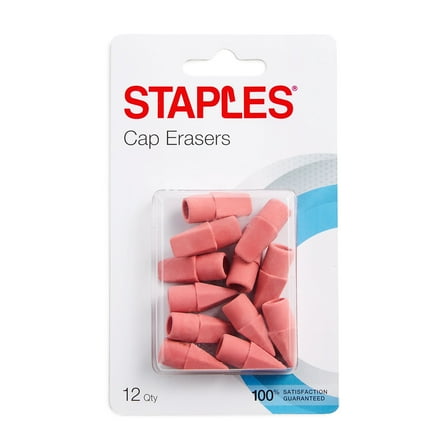 Staples Erasers Pink Dozen (10903)