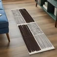 thumbnail image 3 of Runner Rug 2'x6', Black Striped Washable Non-Slip Hallway Runner Rugs, Farmhouse Stripes Modern Abstract Art Bedside Rugs Floor Mats Carpet Runners for Kitchen Bathroom Laundry Room, 3 of 8