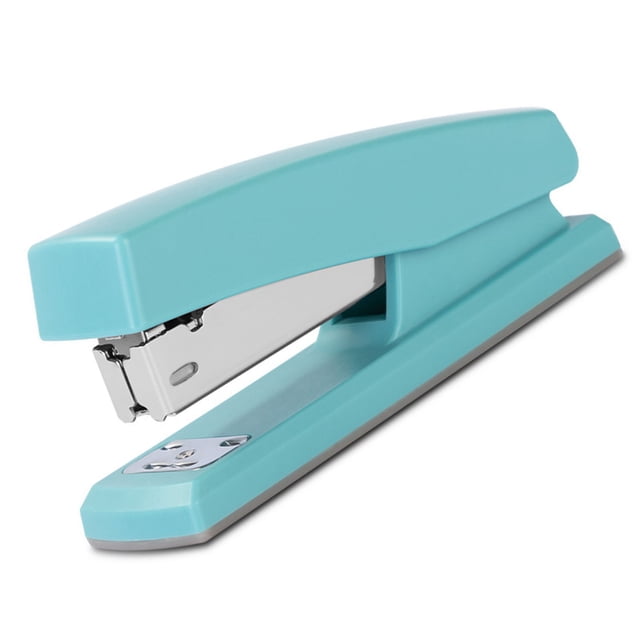 Paper Stapler, Easy Operation Ergonomic Stapler for Office Light Blue,Light Green