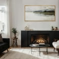 thumbnail image 3 of IDEA4WALL Extra Large Framed Canvas Print Wall Art Storm Over Quiet Lake Landscape Classic Art Nature Wilderness Vintage Wall Decor Oversized Watercolor Artwork Relax/Calm for Living Room - 60"x30", 3 of 5