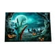 thumbnail image 1 of Felpudo de Halloween con Temática Aterradora, Decoración de Calavera y Estampado, Felpudo para Puerta de Entrada, Alfombra para Puerta de Entrada, 1 of 1