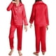 thumbnail image 5 of Niñas Ropa Color Sólido Manga Larga Traje de Hogar 60% Algodón 40% Lino, Invierno Bebé Niños Ropa Conjunto para Niño Pequeño, 5 of 8