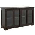thumbnail image 1 of HOMCOM Kitchen Sideboard Stackable Storage Cabinet with Sliding Glass Door, 1 of 10