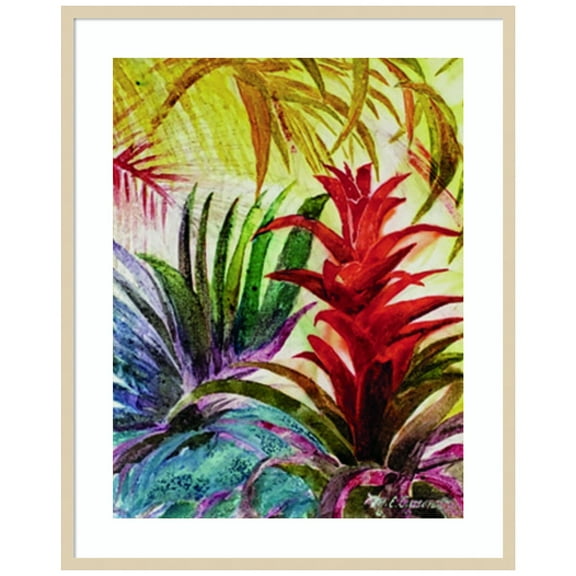 Amanti Art Tropic Botanicals VI Wood Framed Wall Art Print