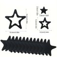 thumbnail image 3 of 20 Pack Star Shaped Non-Slip Bathtub Stickers Strong Adhesive Tile Decals for Bathroom Safety Decor(Black), 3 of 6