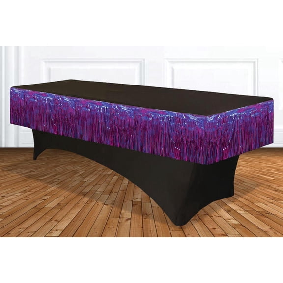 Forum Novelties Party Supplies Tinsel Fringe Garland, 20" x 15", Purple