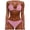 37#Pink, variant on Women Halter Triangle Bikini Set 2 Piece String Swimsuit Sliding Triangle Top Side Tie Low Rise Bottom Scrunch Butt Perfect for Summer Travel and Seaside Photo Yellow L