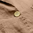 thumbnail image 6 of Baberdicy Women's Linen Blazer Jacket Lightweight Linen Suit Jacket for Women - Casual Long Sleeve Open Front Blazer - Spring Summer Office Coat (S-XXL) (Khaki | L), 6 of 9