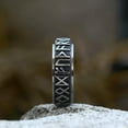 thumbnail image 4 of K-KED Vintage Viking Rune Spinning Ring Titanium Men Women Retro Wedding Band Spinner-11, 4 of 6