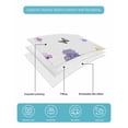 thumbnail image 5 of Quilts Twin Size, Purple Yellow Spring Floral Soft Comforter Bedding Set for Bed, Summer Botanical Birds Lightweight Quilted Bedspread with Pillow Cover(2 Pieces) for All Season, 68x86 Inch, 5 of 6