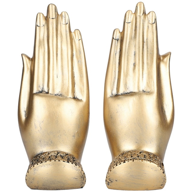 Resin Figurine, Strong Structure Eco-friendly Exquisite Workmanship Home Buddha Statue, Buddha Figurine, For Home Living Room Gold
