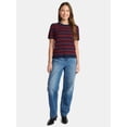 thumbnail image 2 of Time and Tru Women's Sweater Tee with Short Sleeves, Lightweight, Sizes XS-XXXL, 2 of 5