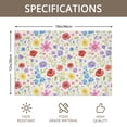 thumbnail image 3 of Placemat, Pioneer Flower Floral Print Pattern Place Mats Table Mat Set Of 2, PVC Washable Placemats for Party Kitchen Dining Decoration, 18x12 Inch, Fade Resistant, 3 of 6