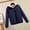 Navy, variant on Black and Friday Clothing Sales Idoravan Women's Quilted Puffer Coat,Women's Loose Casual Thickened Warm Short Cotton Jacket Long Sleeved Cotton Jacket Navy M