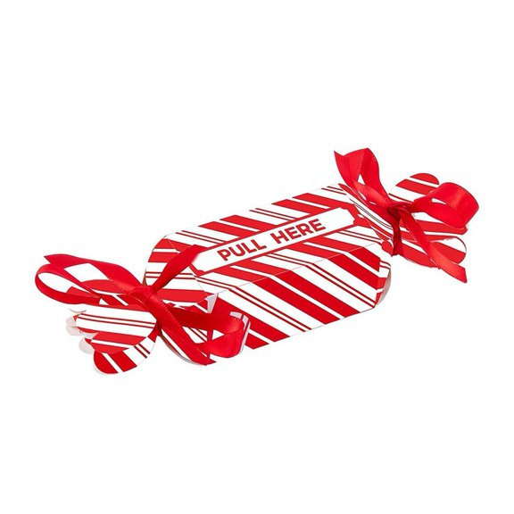 Shoreew Christmas Surprise Money Pull Pouch Candy Shape Pull Out Money Gift Holder for Kids Adults DIY Christmas Money Box for Cash Gift Pull