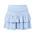 thumbnail image 6 of Kingdiese Womens Ruffled Skirt High Waisted Athletic Tennis Skirts for Running Workout Golf Casual Wear Midi Skirt Size S, 6 of 6