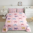 thumbnail image 2 of Castle Fairy Cartoon Colorful Bow Full Size Comforter Sets,Love Heart Bedding Sets, 2 of 8
