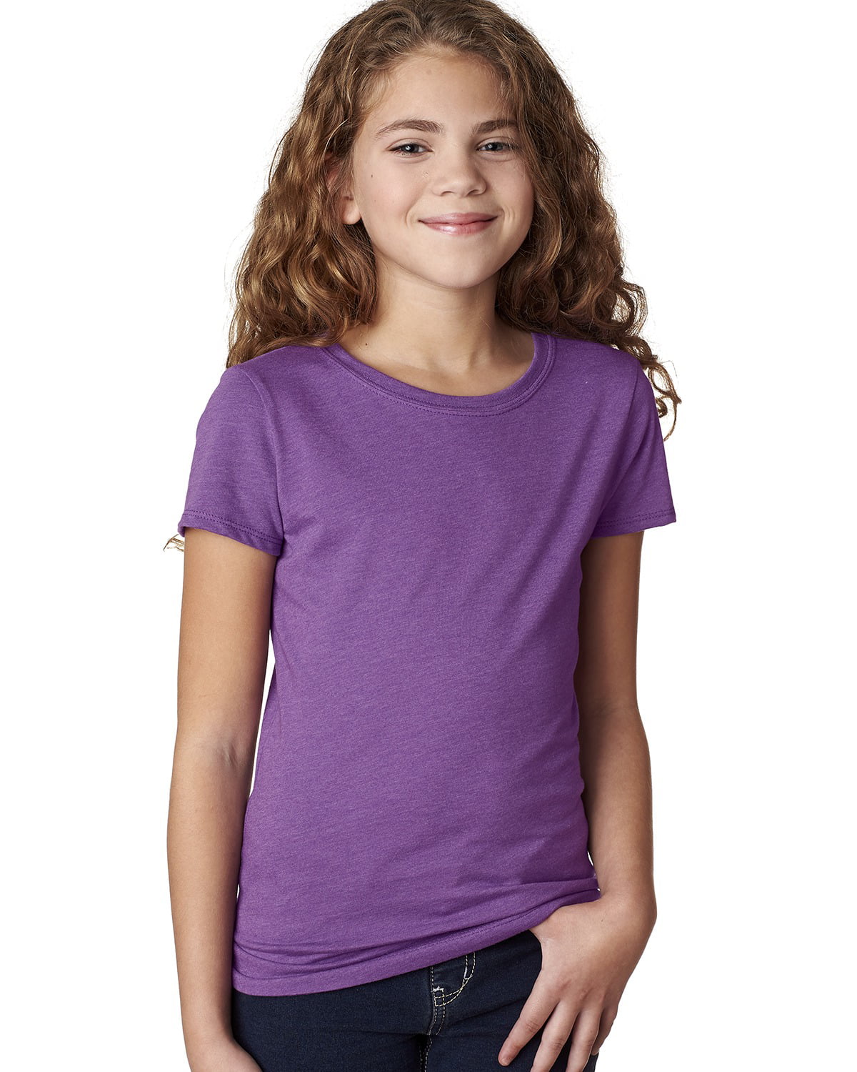 mager driehoek Maryanne Jones Next Level Youth Princess CVC T-Shirt - 3712 - Walmart.com