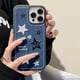 thumbnail image 1 of Funda de teléfono bordada con flores, carcasa suave a prueba de golpes para iPhone 14, 13, 12, 11 Pro, XS, Max, X, XR, corazón de amor, Y2k, 1 of 4