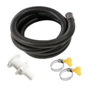 Boats Bilge Pump Hose Plumbing with 2 Clamps and Thru-Hull Fitting