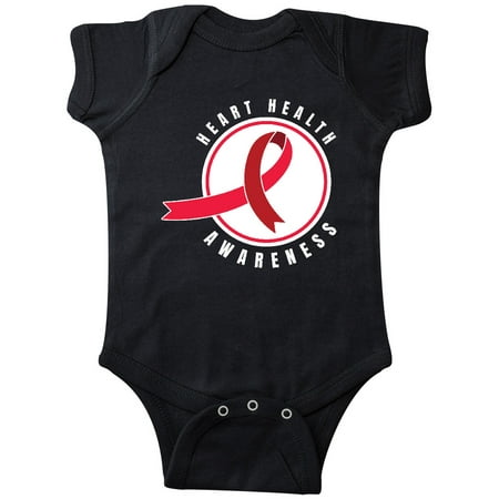 

Inktastic Heart Health Awareness Red Ribbon in Circle Gift Baby Boy or Baby Girl Bodysuit