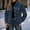 Blue, variant on Cropped Jacket for Women 2025 Fall Winter Long Sleeve Corduroy Button Down Lapel Collar Casual Jackets Outerwear